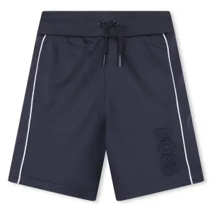 Navy Logo Shorts