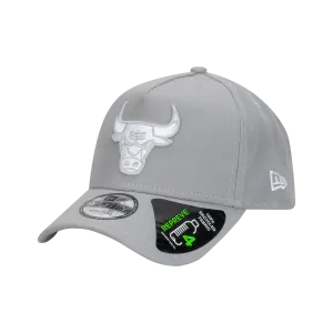 New Era Chicago Bulls Repreve® Cloud Gray 9Forty A-Frame Snapback Cap