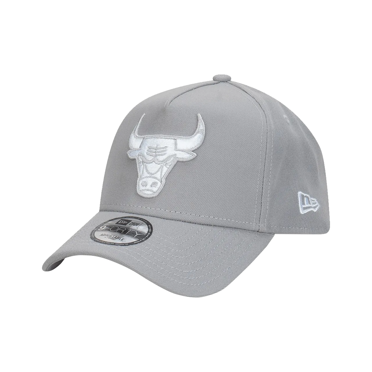 New Era Chicago Bulls Repreve® Cloud Gray 9Forty A-Frame Snapback Cap