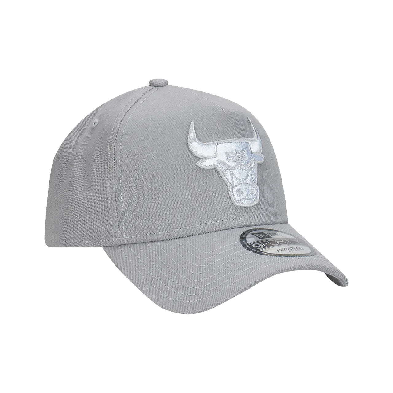 New Era Chicago Bulls Repreve® Cloud Gray 9Forty A-Frame Snapback Cap