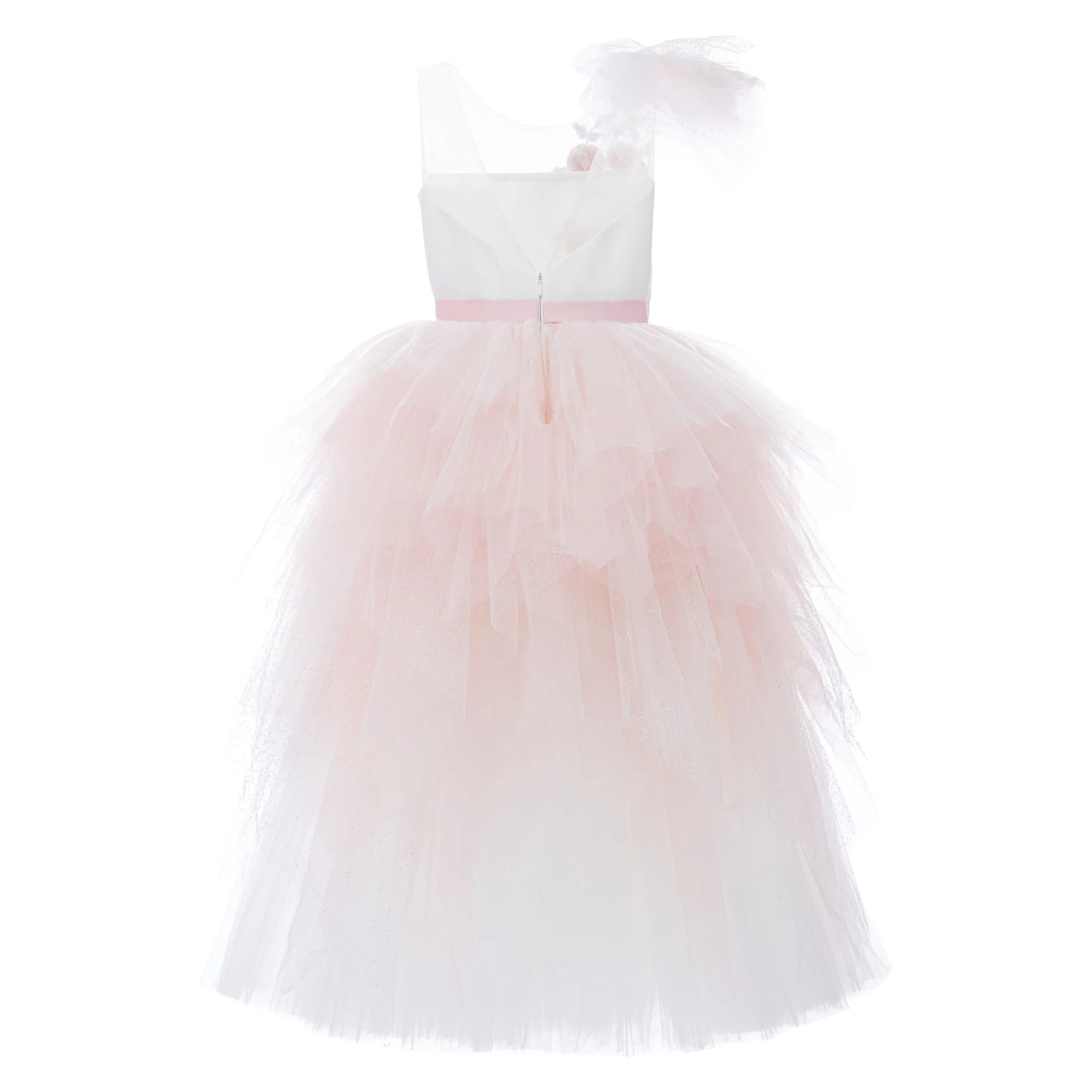Pink Baylor Tulle Gown
