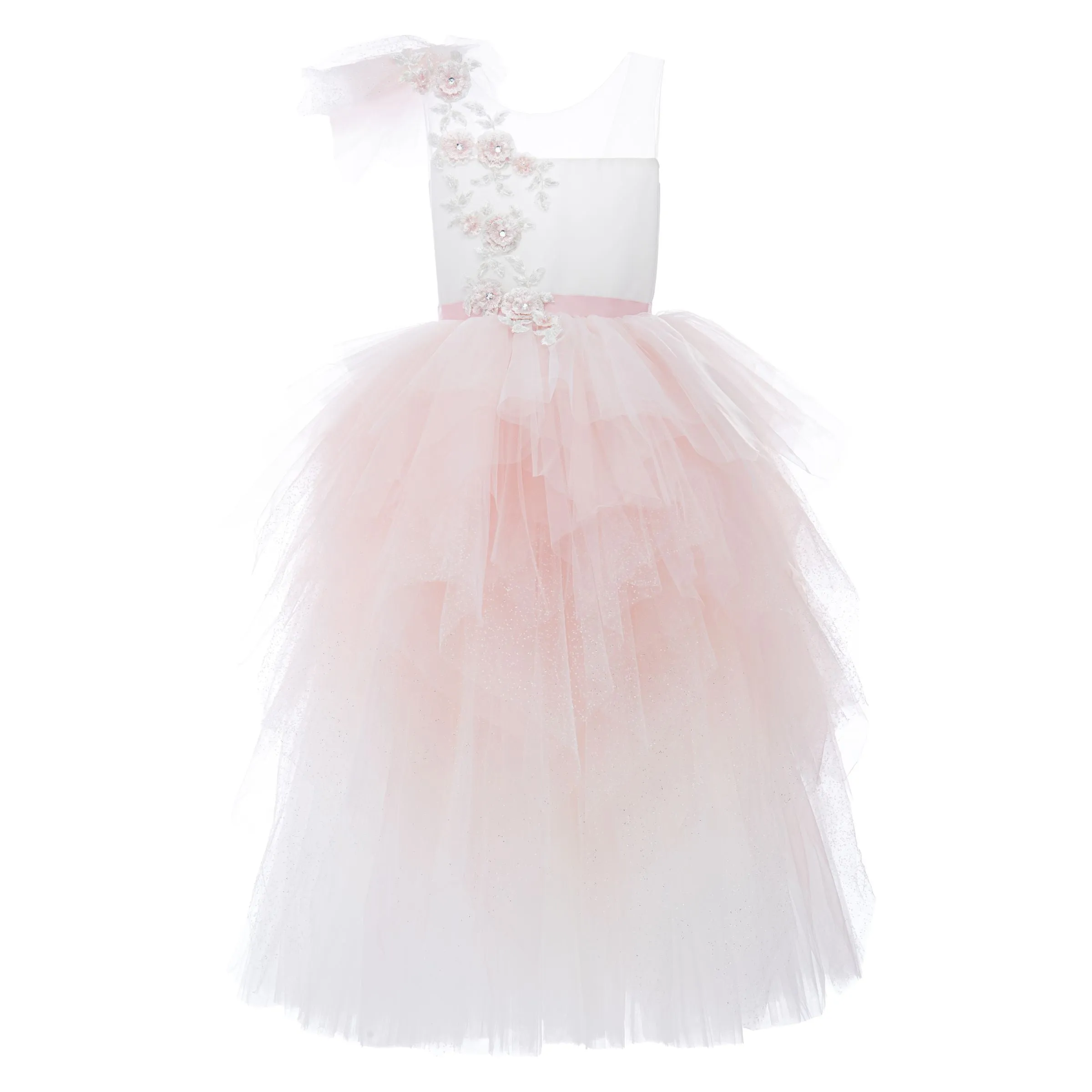 Pink Baylor Tulle Gown