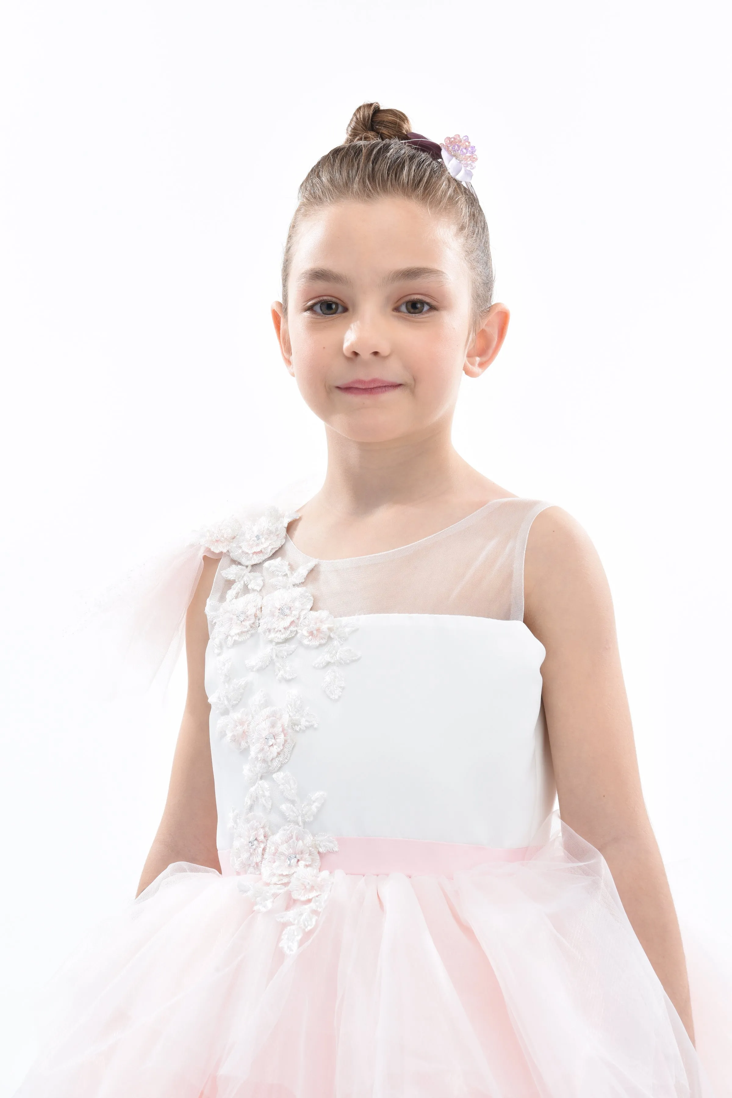 Pink Baylor Tulle Gown