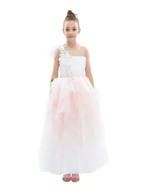 Pink Baylor Tulle Gown