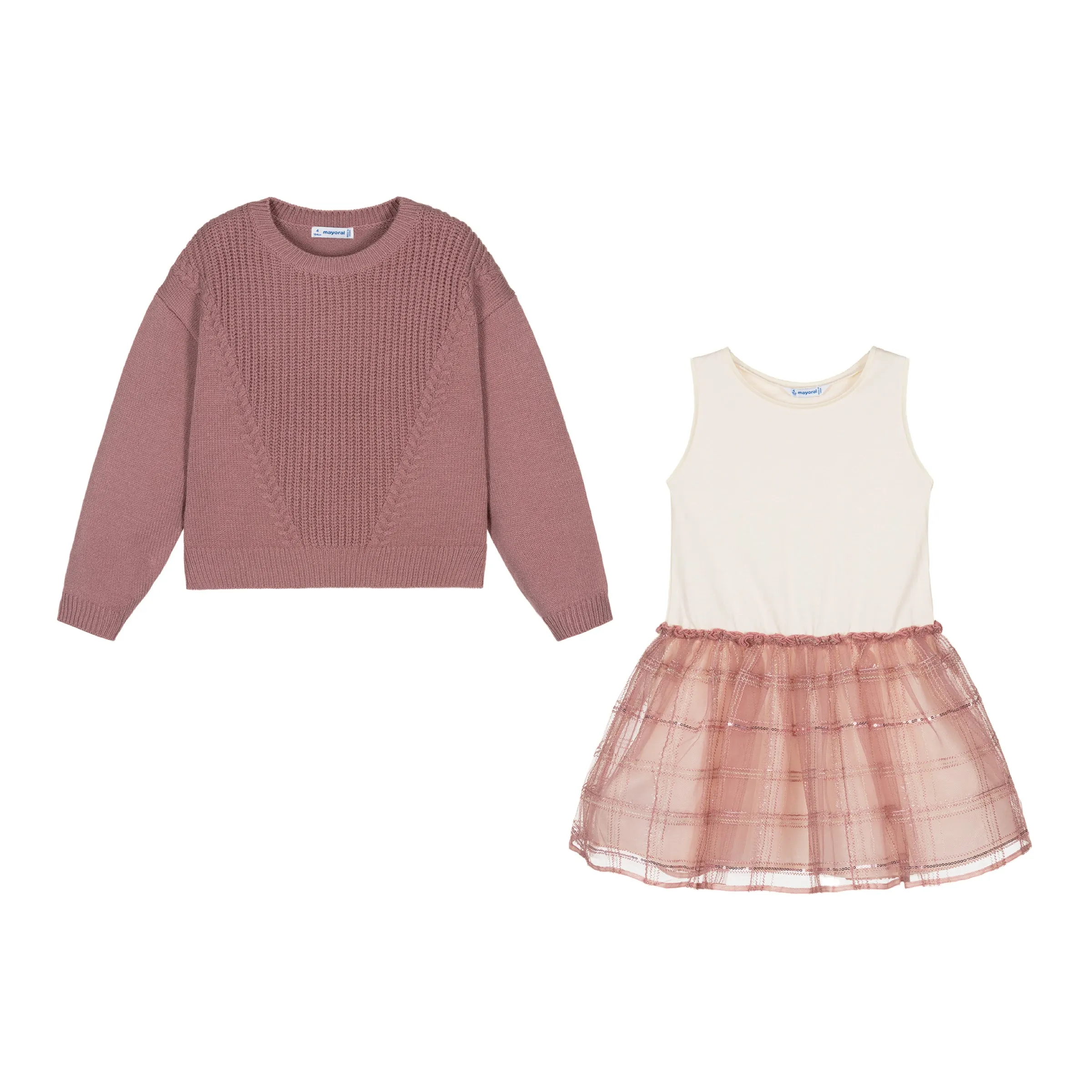 Pink Rose Quilted Sweater Dress