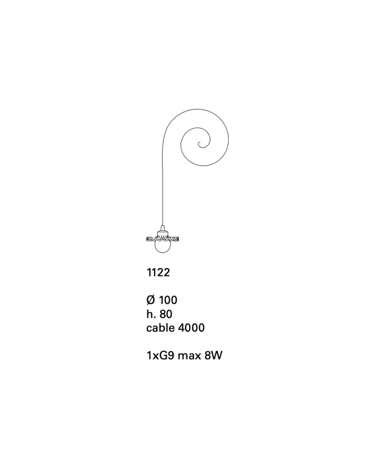 Pleated Ceramic Pendant | Assorted Finishes