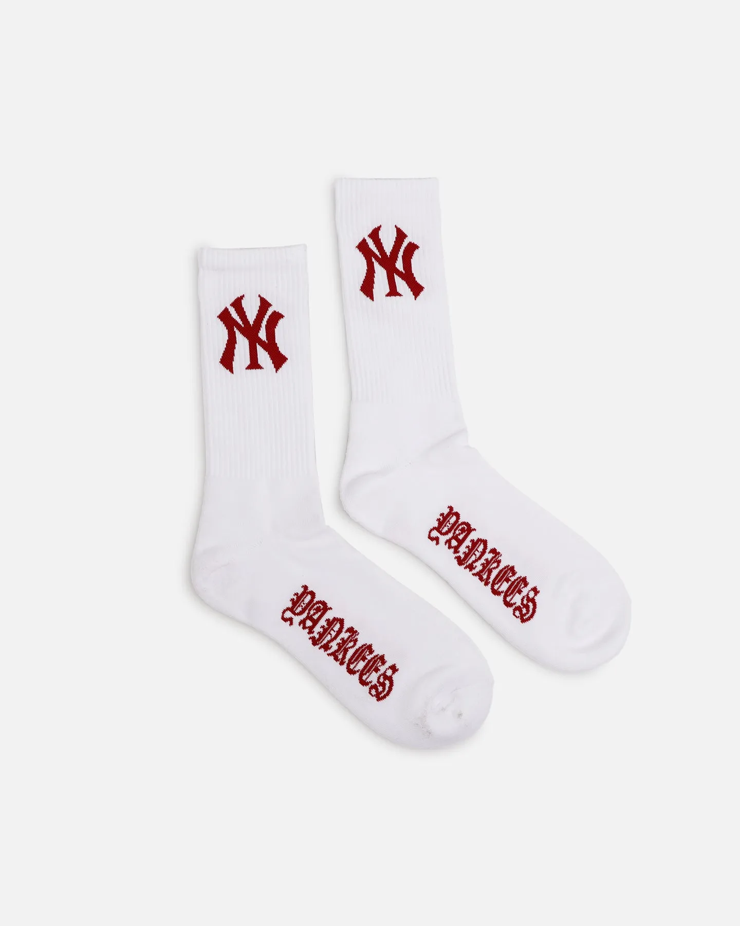 Pro Compression New York Yankees Gothic Script Crew Sock White