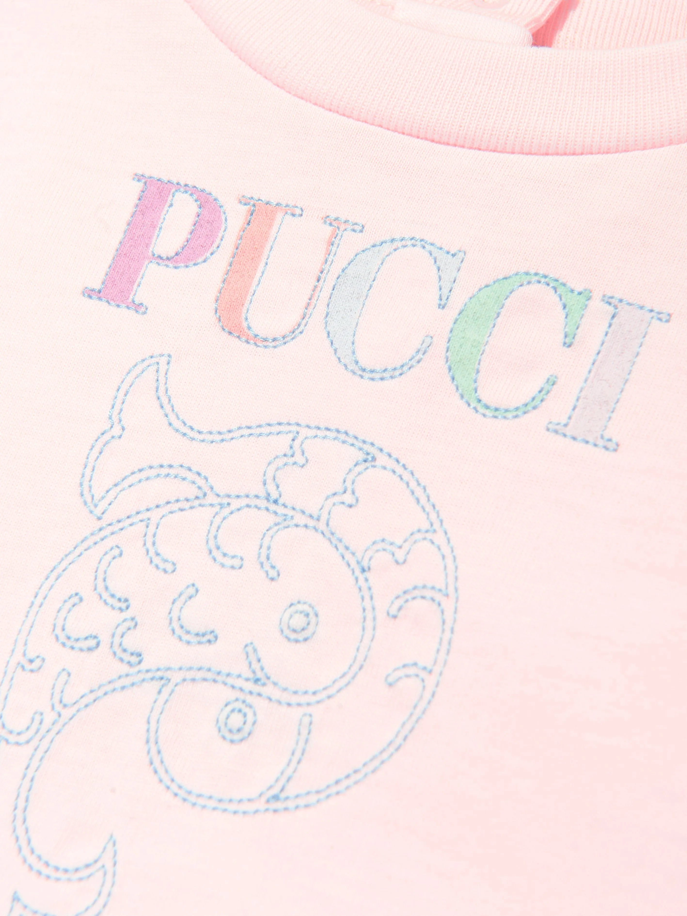 PUCCI Baby Girls Logo Jersey Dress in Pink