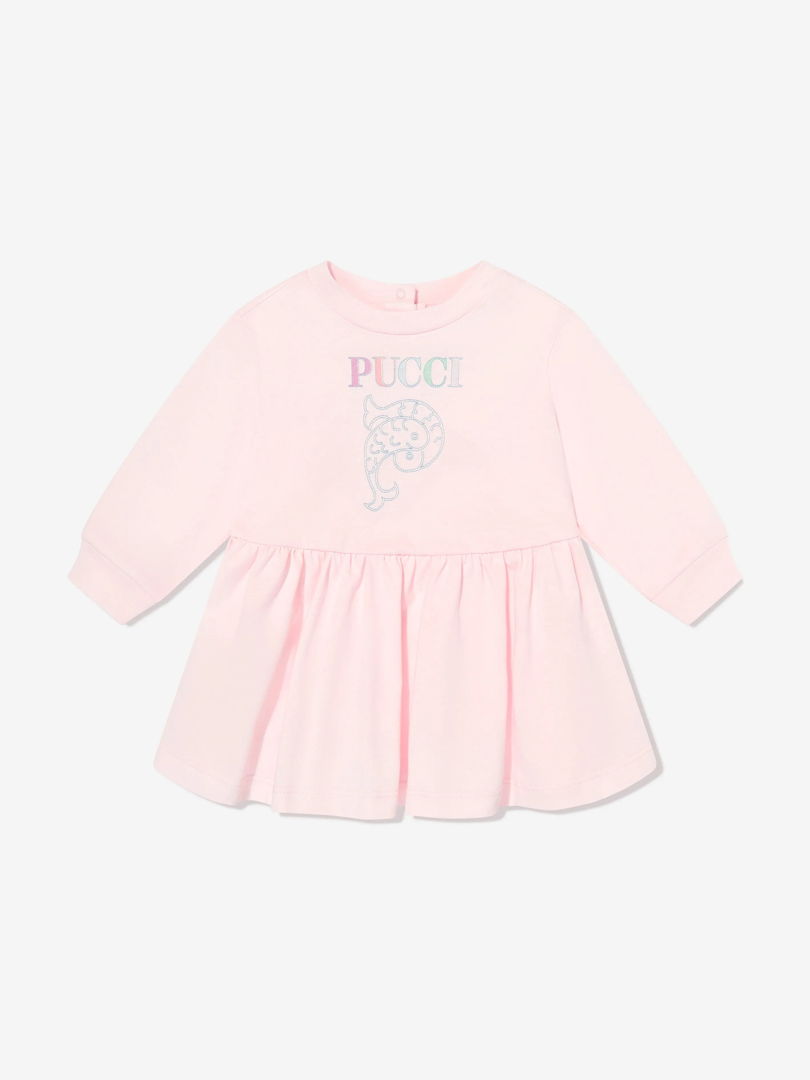 PUCCI Baby Girls Logo Jersey Dress in Pink