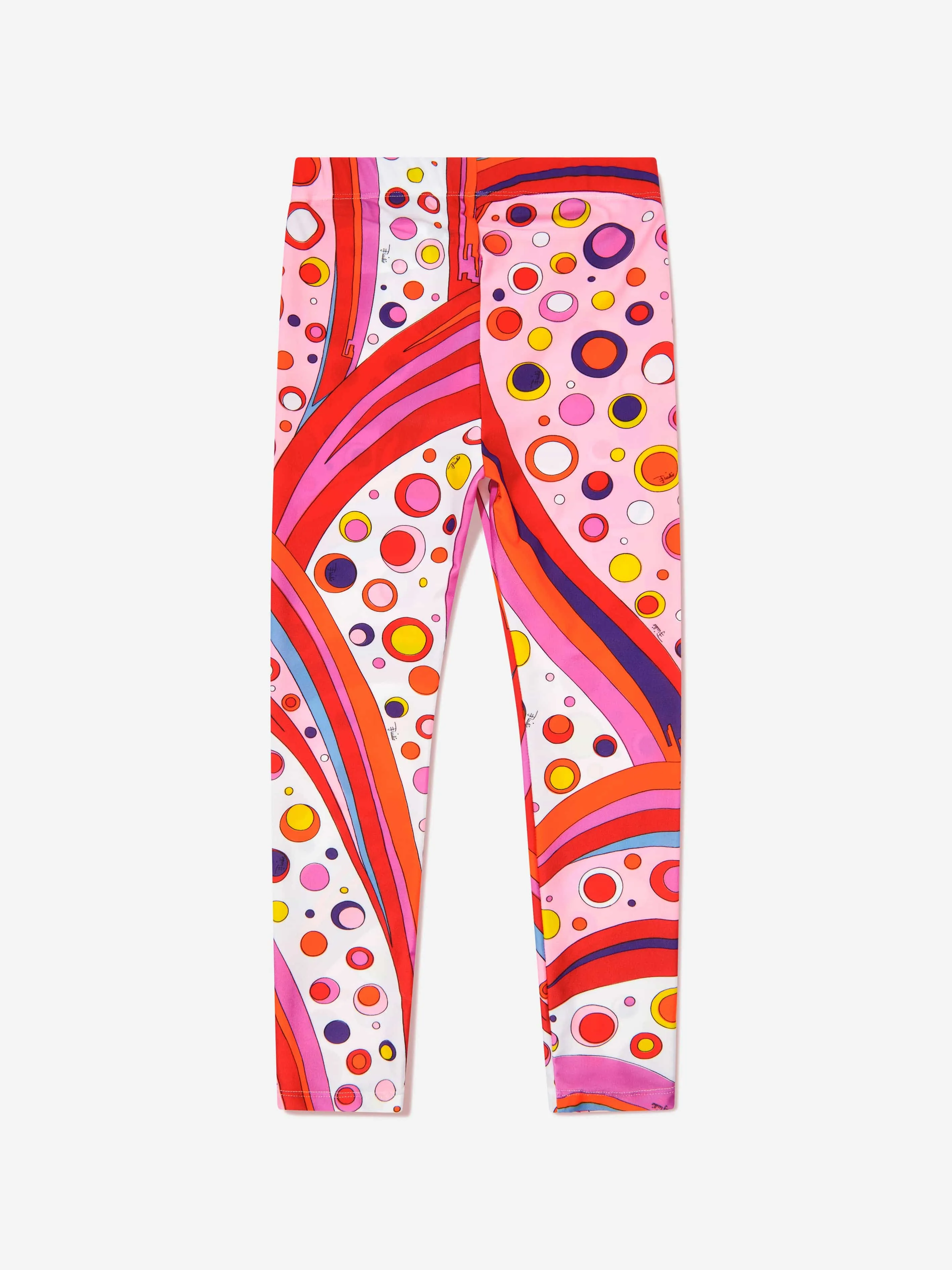 PUCCI Girls Fontane Print Leggings in Red