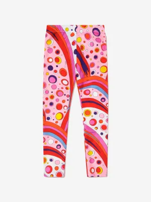 PUCCI Girls Fontane Print Leggings in Red