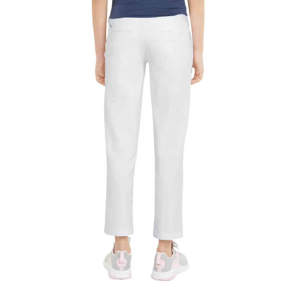 PUMA Pull On Golf Pants Bright White - 20 Girls