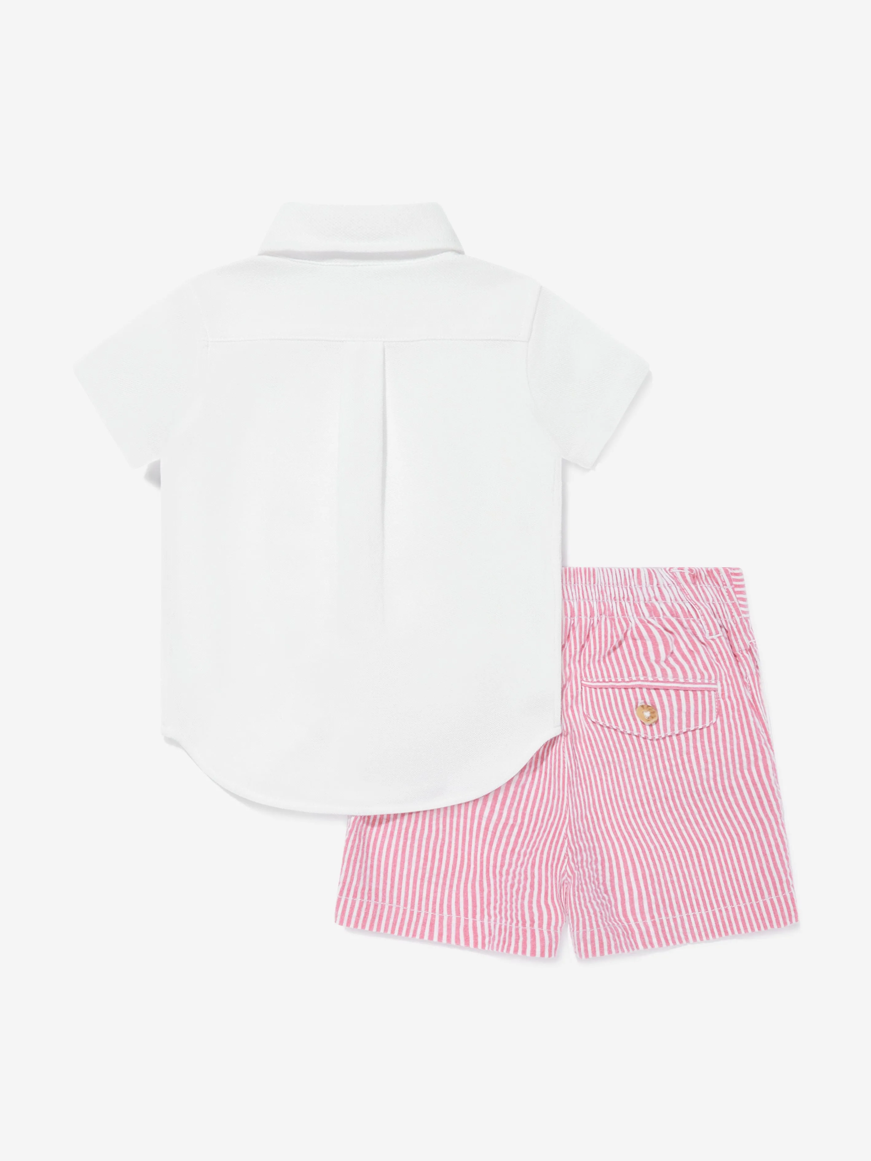 Ralph Lauren Baby Boys Short Set in Pink