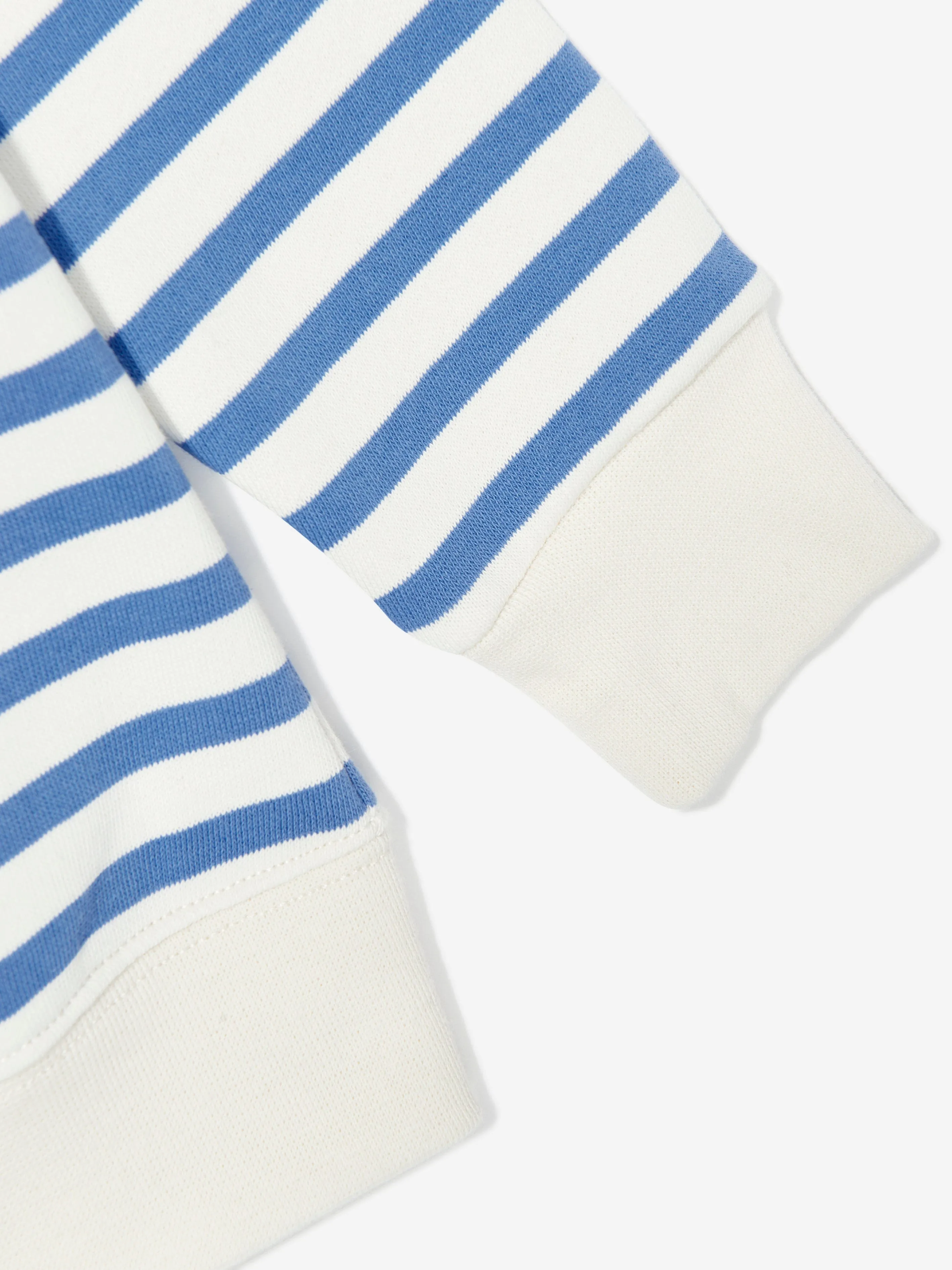 Ralph Lauren Boys Striped Polo Bear Jumper in White