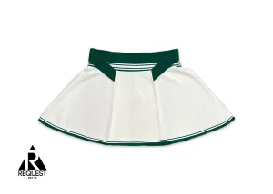 Rayon Nylon Draped Skirt White (W)