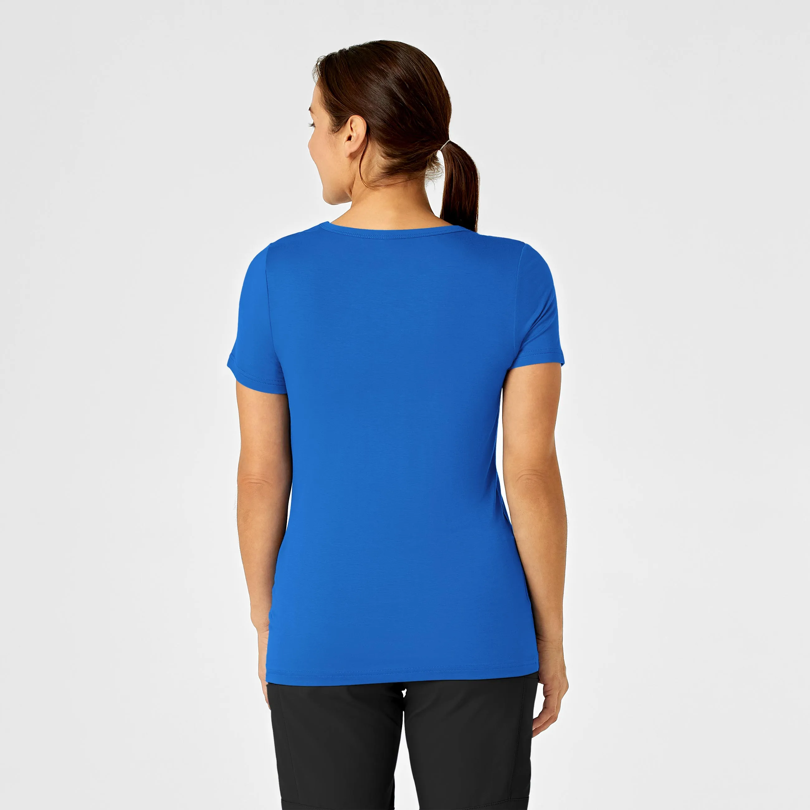 Silky Knit Short Sleeve Tee - Royal