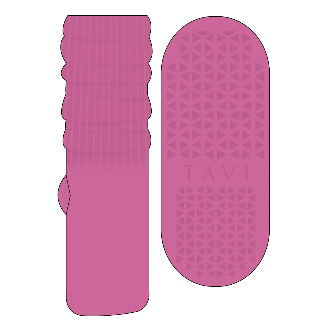 Stacy Scrunch Crew Grip Socks - (Pilates / Barre)