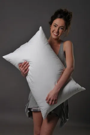 Standard Size Medium-Firm Density Pillow 90% White Polish Goose Down