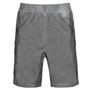 Stone Island Grey Reflective Logo Shorts