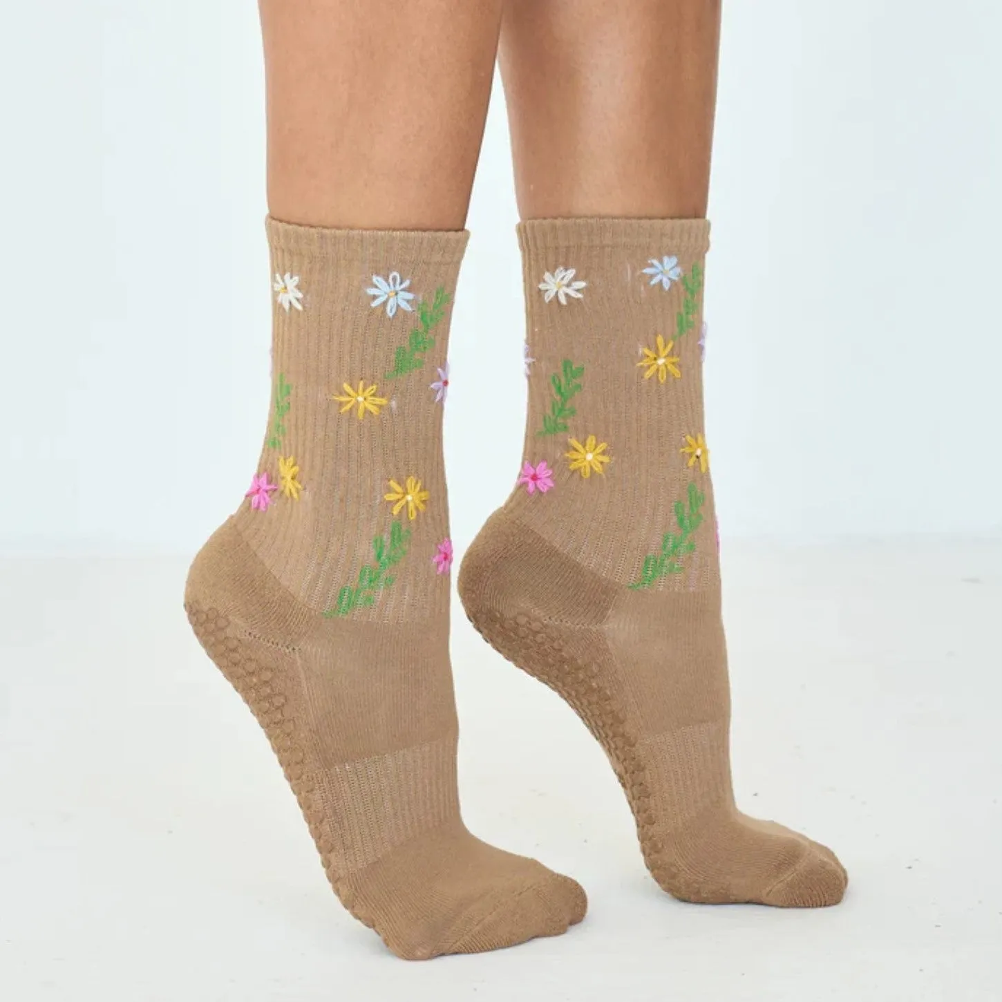Tall Grip Tube Socks - Wildflower Multi