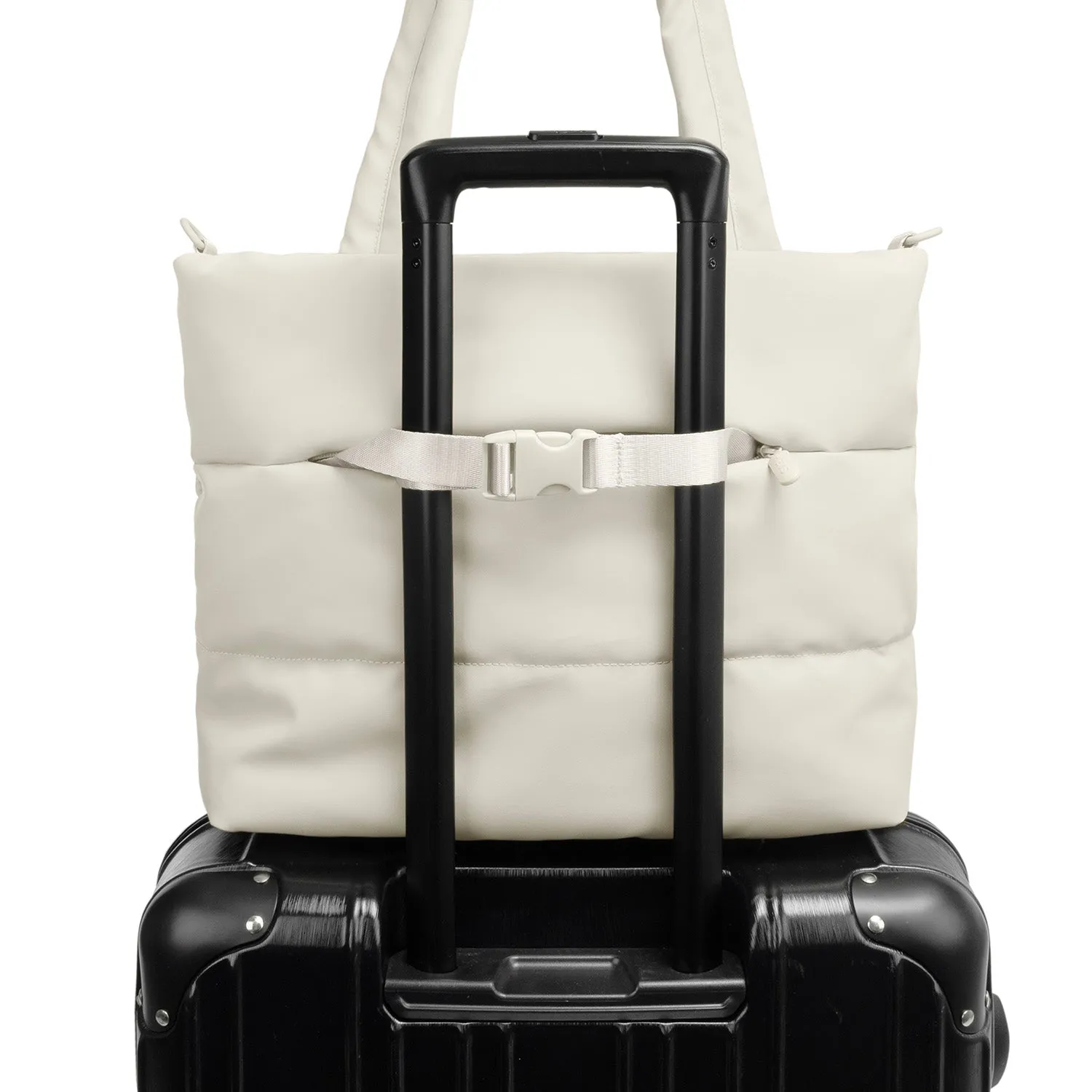 The Puffer Tote Bag - Off White