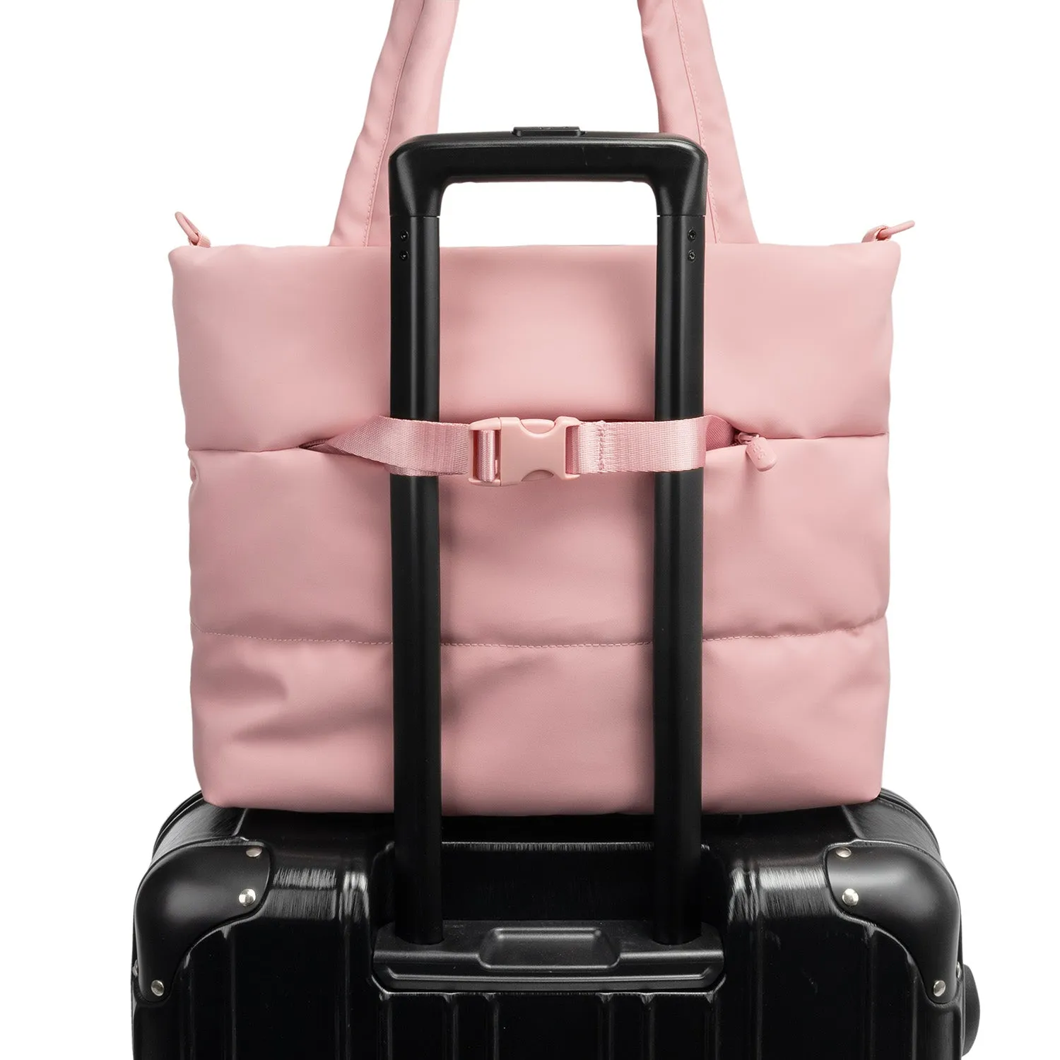 The Puffer Tote Bag - Rose