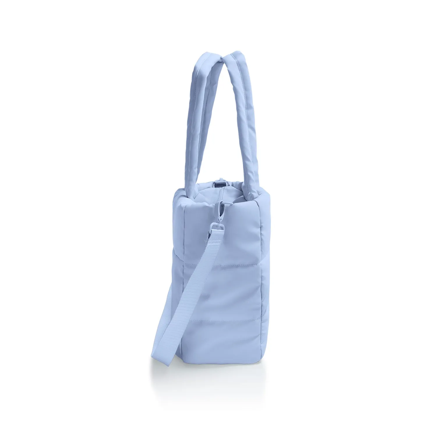 The Puffer Travel Tote - Light Blue