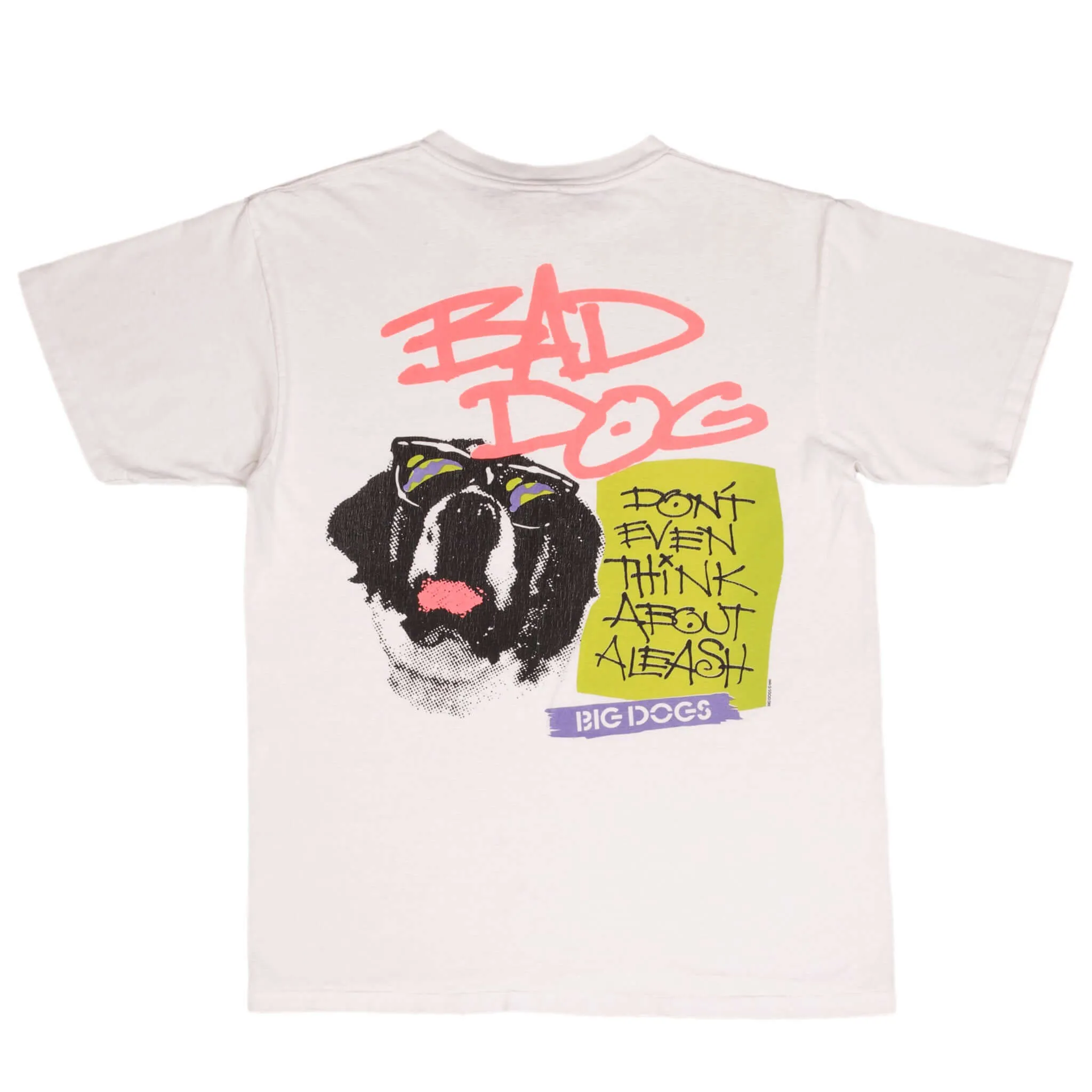 VINTAGE BIG DOGS BAD DOGS TEE SHIRT 1990 SIZE MEDIUM