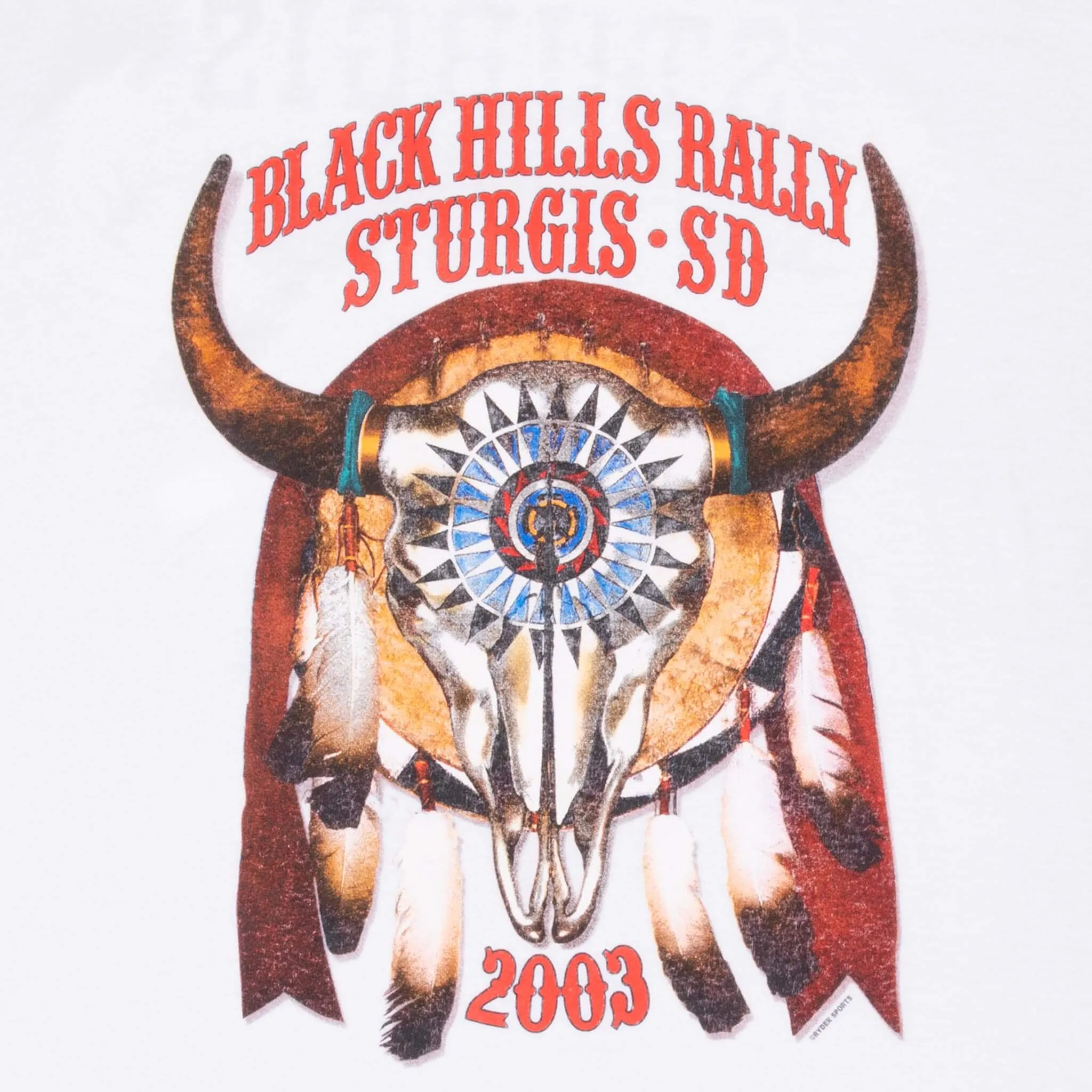 VINTAGE BIKER STURGIS BLACK HILLS RALLY SAN DIEGO 2003 TEE SHIRT XL