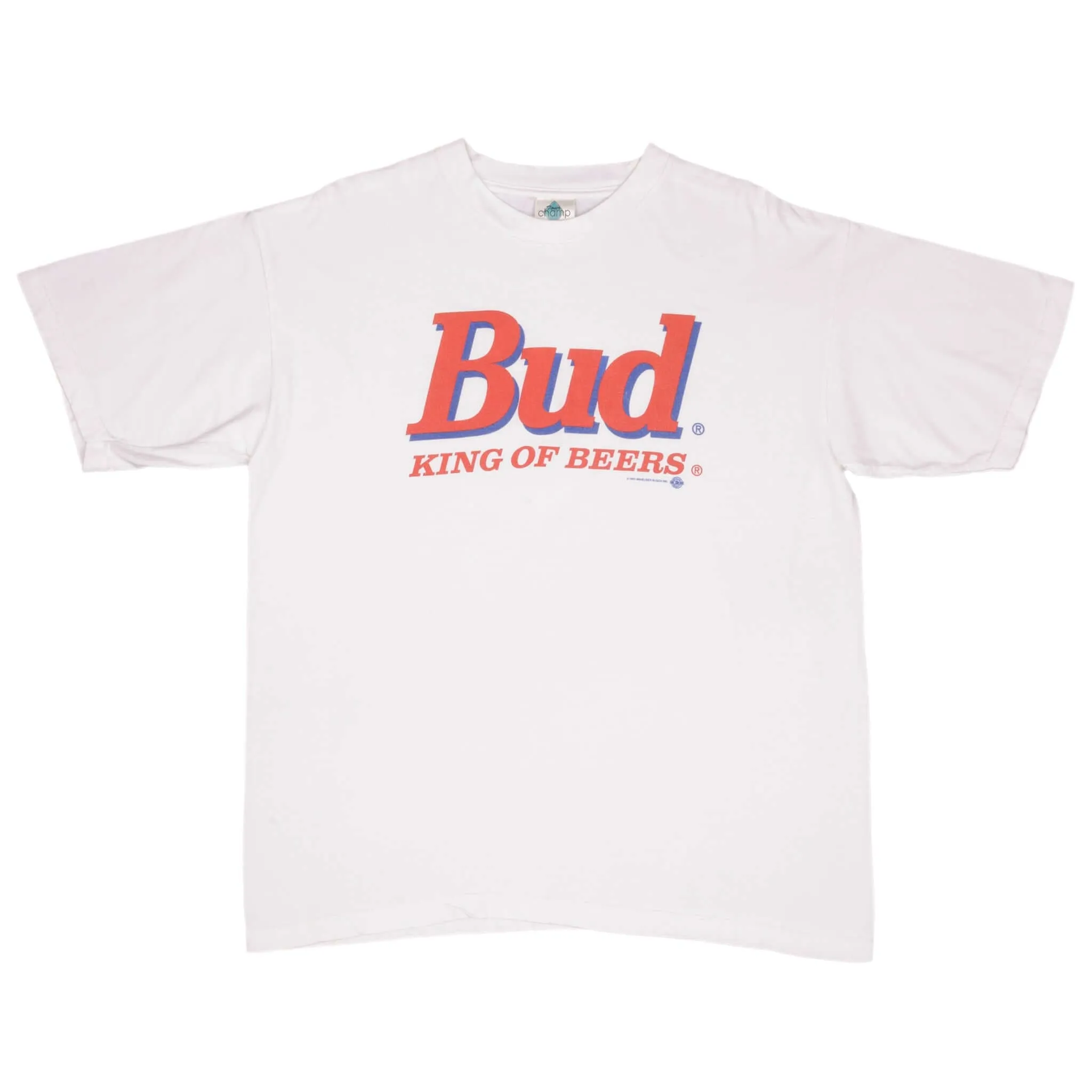 VINTAGE BUDWEISER KING OF BEERS TEE SHIRT 1993 SIZE XL