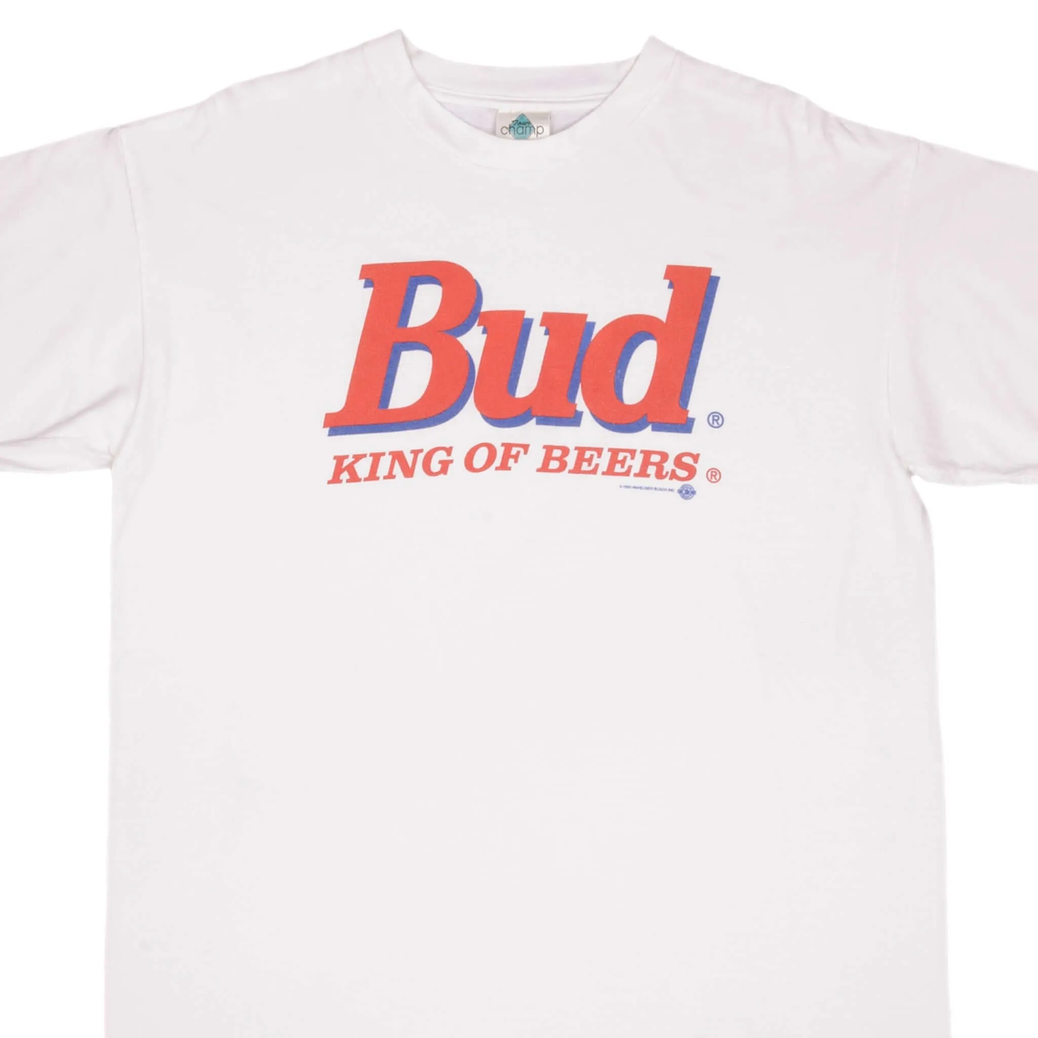 VINTAGE BUDWEISER KING OF BEERS TEE SHIRT 1993 SIZE XL