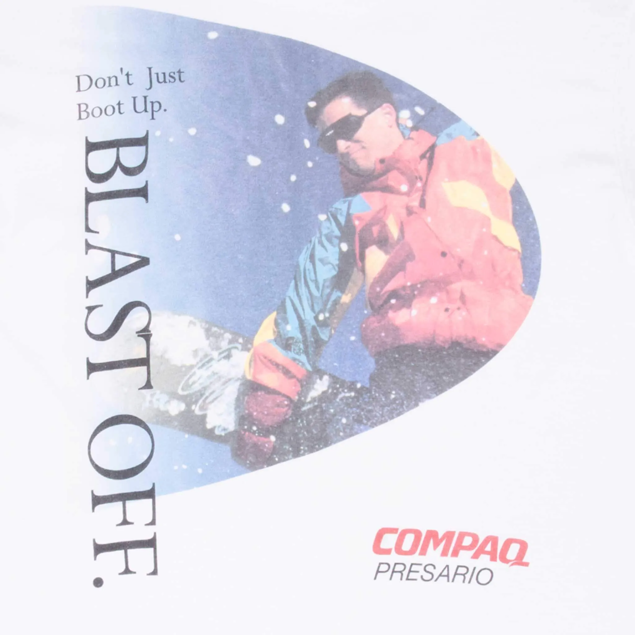 VINTAGE COMPAQ PRESARIO COMPUTER 1990S TEE SHIRT XL MADE IN USA