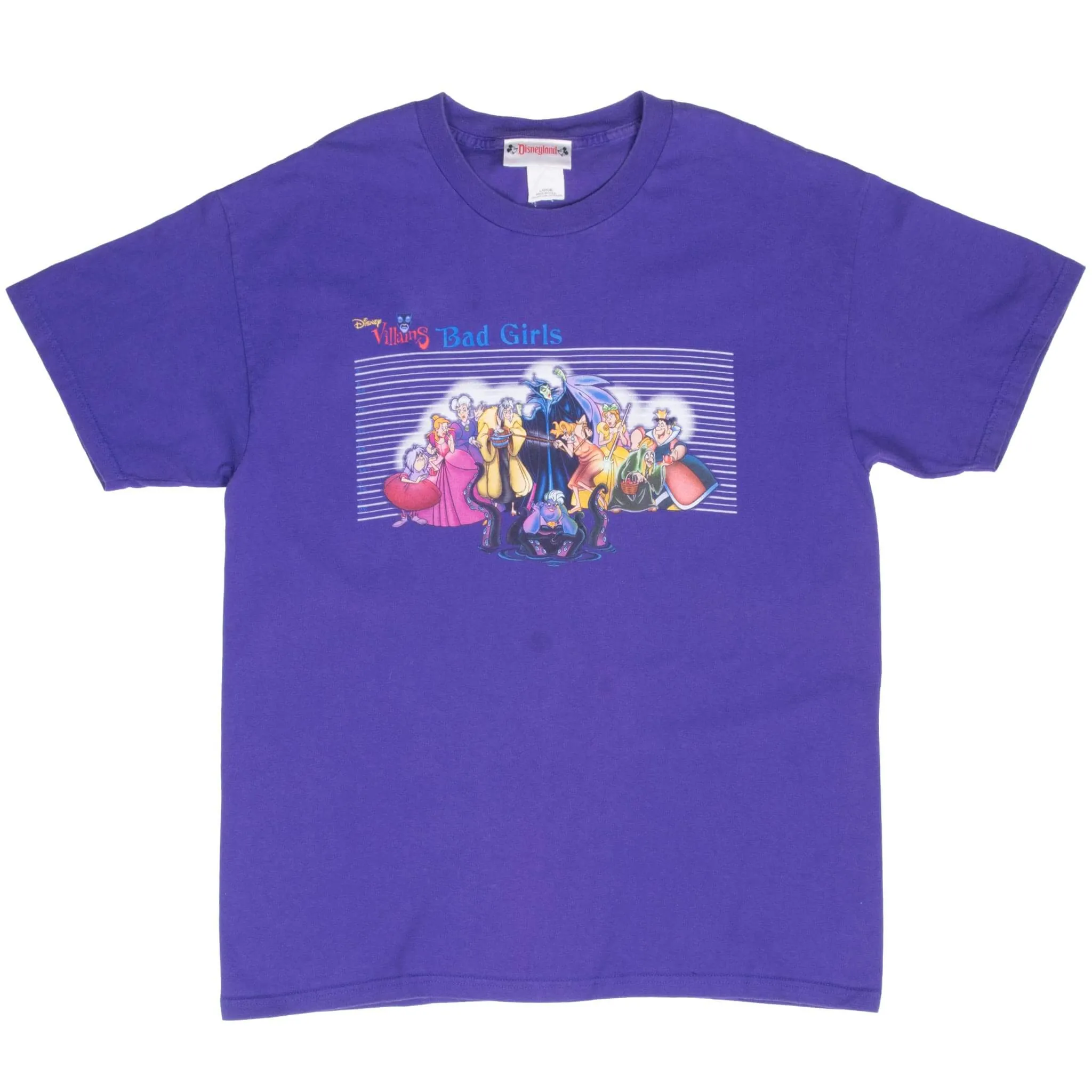 VINTAGE DISNEY VILLAINS BAD GIRLS 1990S TEE SHIRT LARGE MADE IN USA