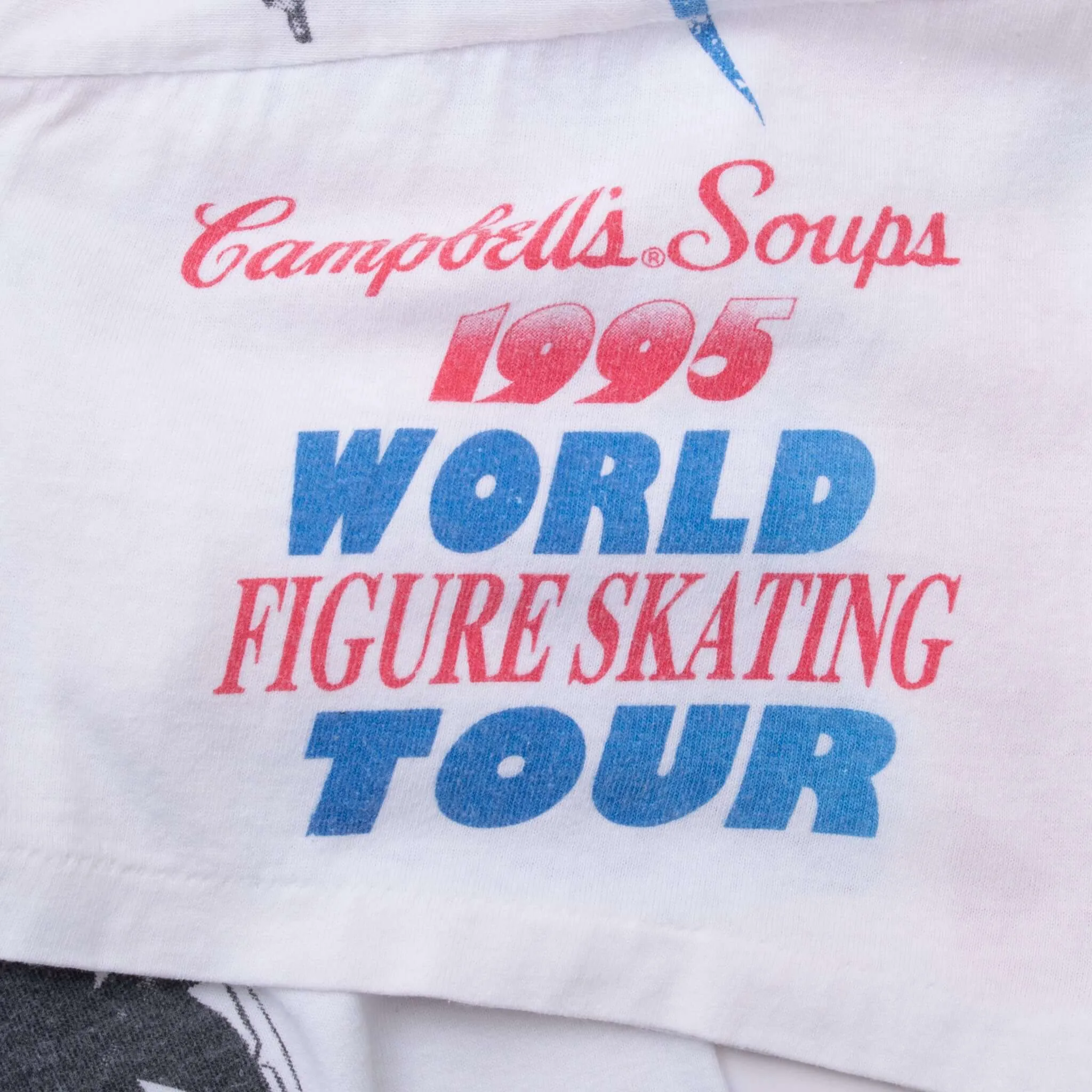 VINTAGE FIGURE SKATING WORLD TOUR 1995 ALL OVER PRINT TEE SHIRT XL