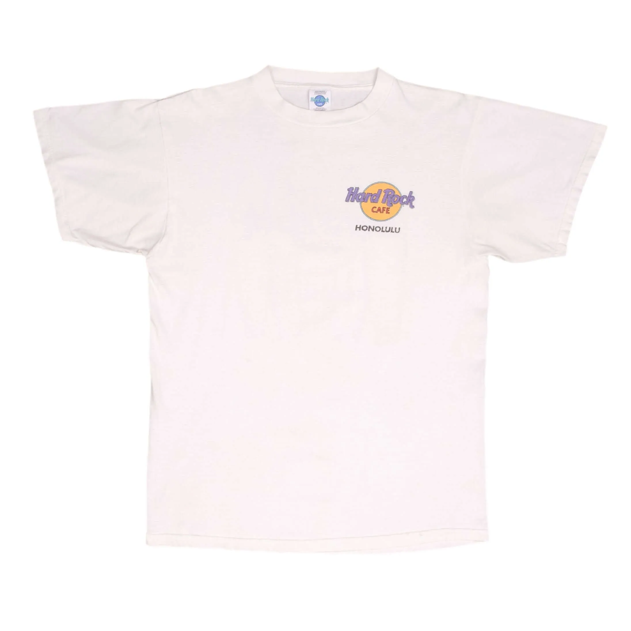 VINTAGE HARD ROCK CAFE HONOLULU HAWAII SURF TEE SHIRT 1990S SIZE LARGE