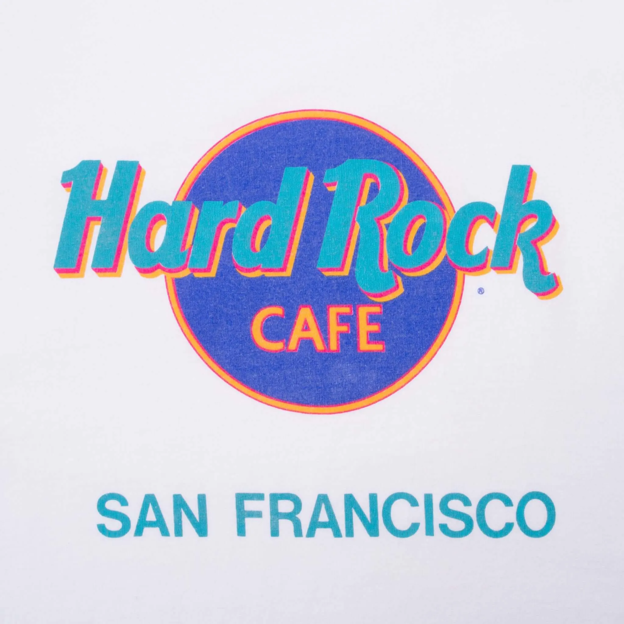 VINTAGE HARD ROCK CAFE SAN FRANCISCO TEE SHIRT 1990S LARGE MADE IN USA