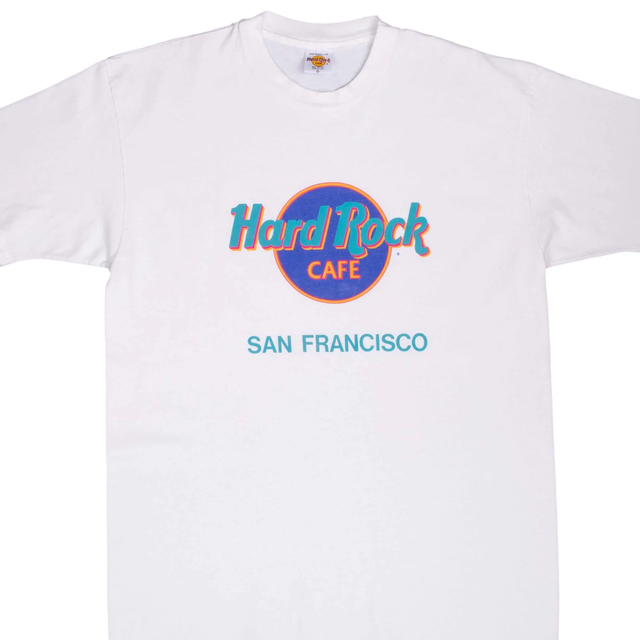 VINTAGE HARD ROCK CAFE SAN FRANCISCO TEE SHIRT 1990S LARGE MADE IN USA