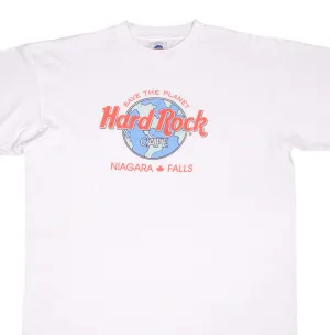 VINTAGE HARD ROCK CAFE SAVE THE PLANET NIAGARA FALL TEE SHIRT 1990S SIZE 2XL