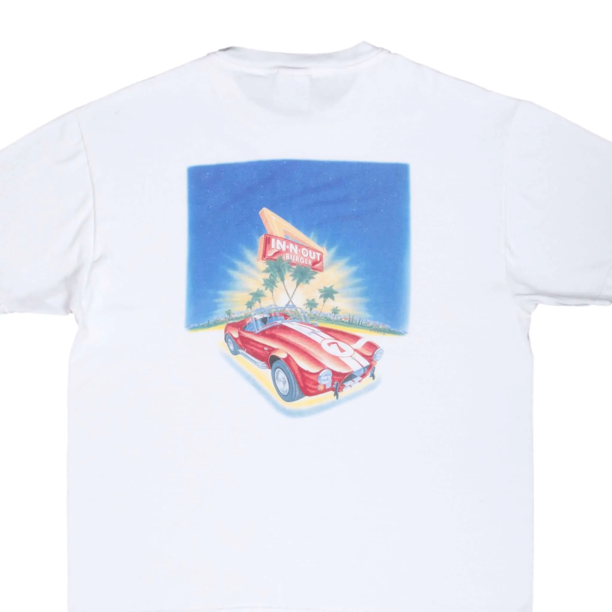 VINTAGE IN N OUT BURGER CALIFORNIA 1990S WHITE TEE SHIRT LARGE