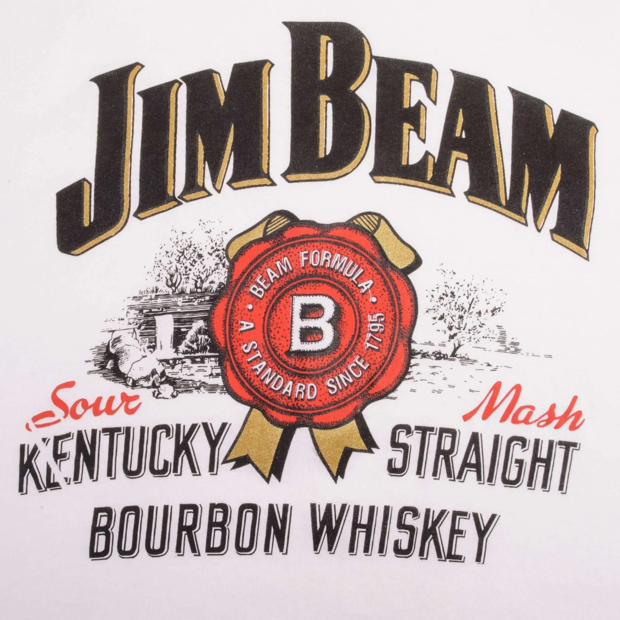 VINTAGE JIM BEAM BOURBON 1990S TEE SHIRT SIZE LARGE MADE IN USA