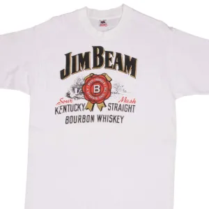 VINTAGE JIM BEAM BOURBON 1990S TEE SHIRT SIZE LARGE MADE IN USA
