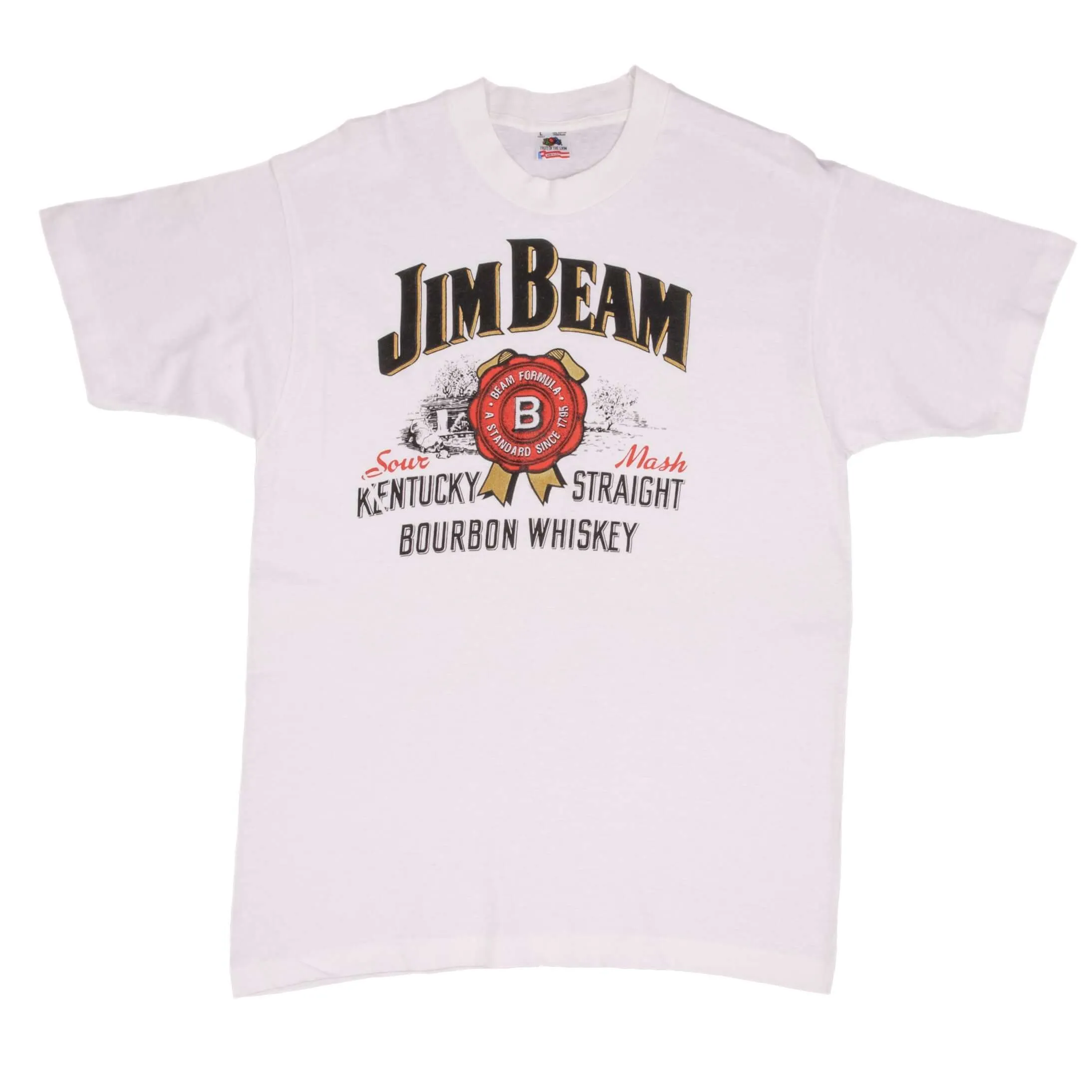 VINTAGE JIM BEAM BOURBON 1990S TEE SHIRT SIZE LARGE MADE IN USA