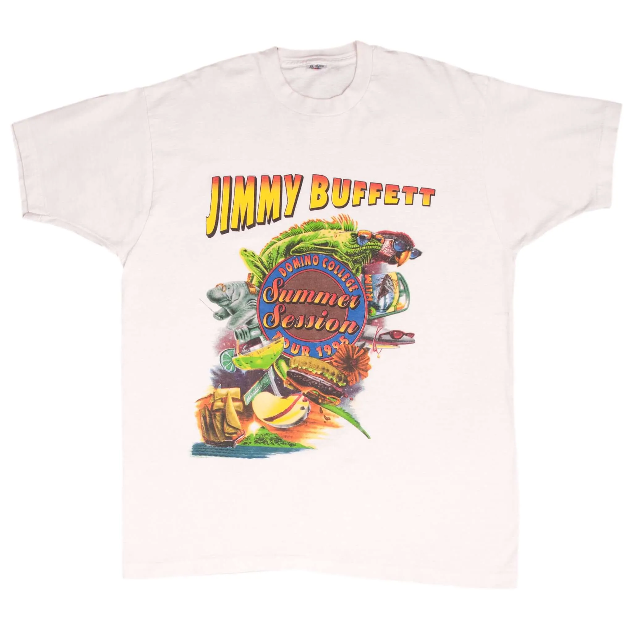 VINTAGE JIMMY BUFFETT SUMMER SESSION 1996 TEE SHIRT SIZE XL MADE IN USA