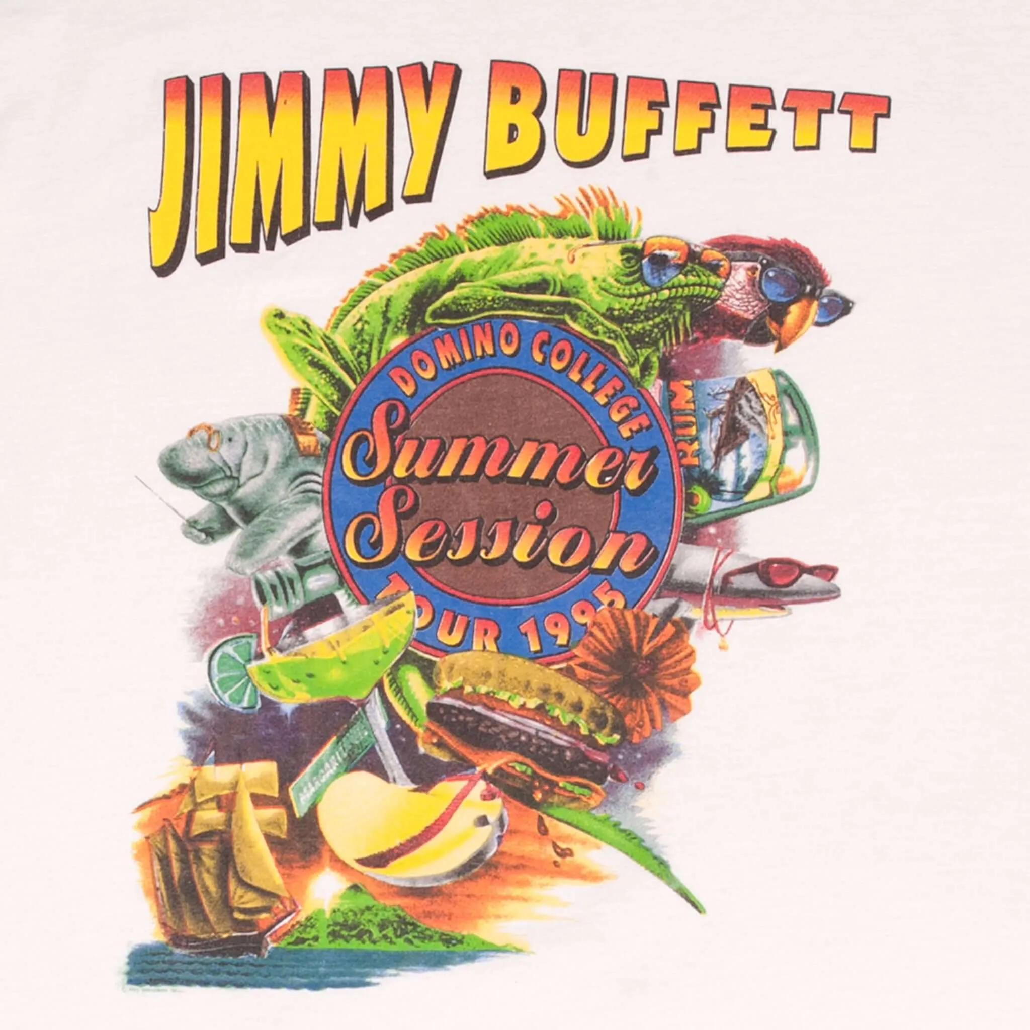 VINTAGE JIMMY BUFFETT SUMMER SESSION 1996 TEE SHIRT SIZE XL MADE IN USA