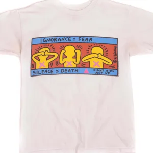 VINTAGE KEITH HARING TEE SHIRT 1990'S SIZE S MADE IN USA