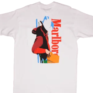 VINTAGE MARLBORO COWBOY POCKET TEE SHIRT 1990S SIZE XL MADE USA