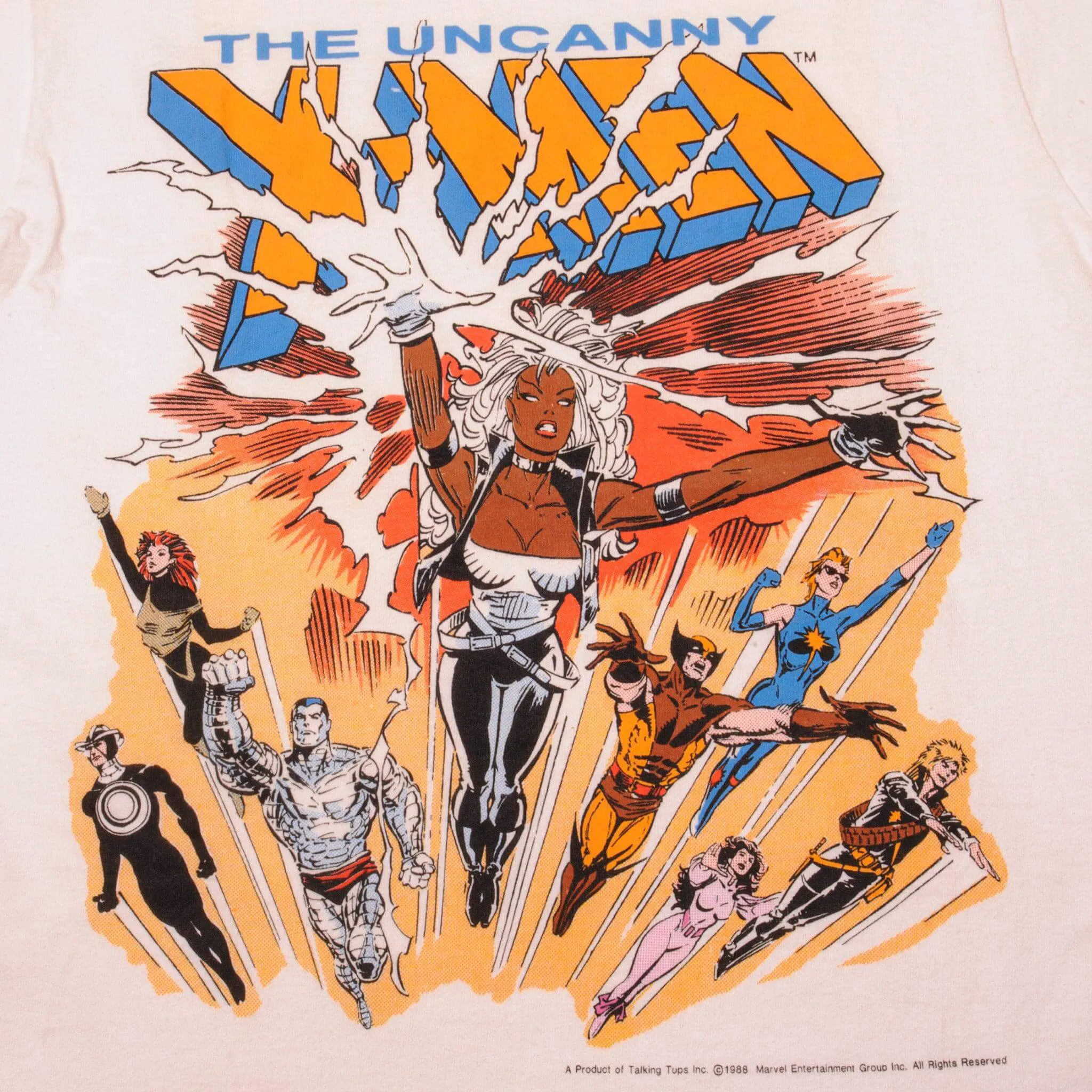 VINTAGE MARVEL XMEN THE UNCANNY TEE SHIRT 1988 SIZE SMALL MADE IN USA