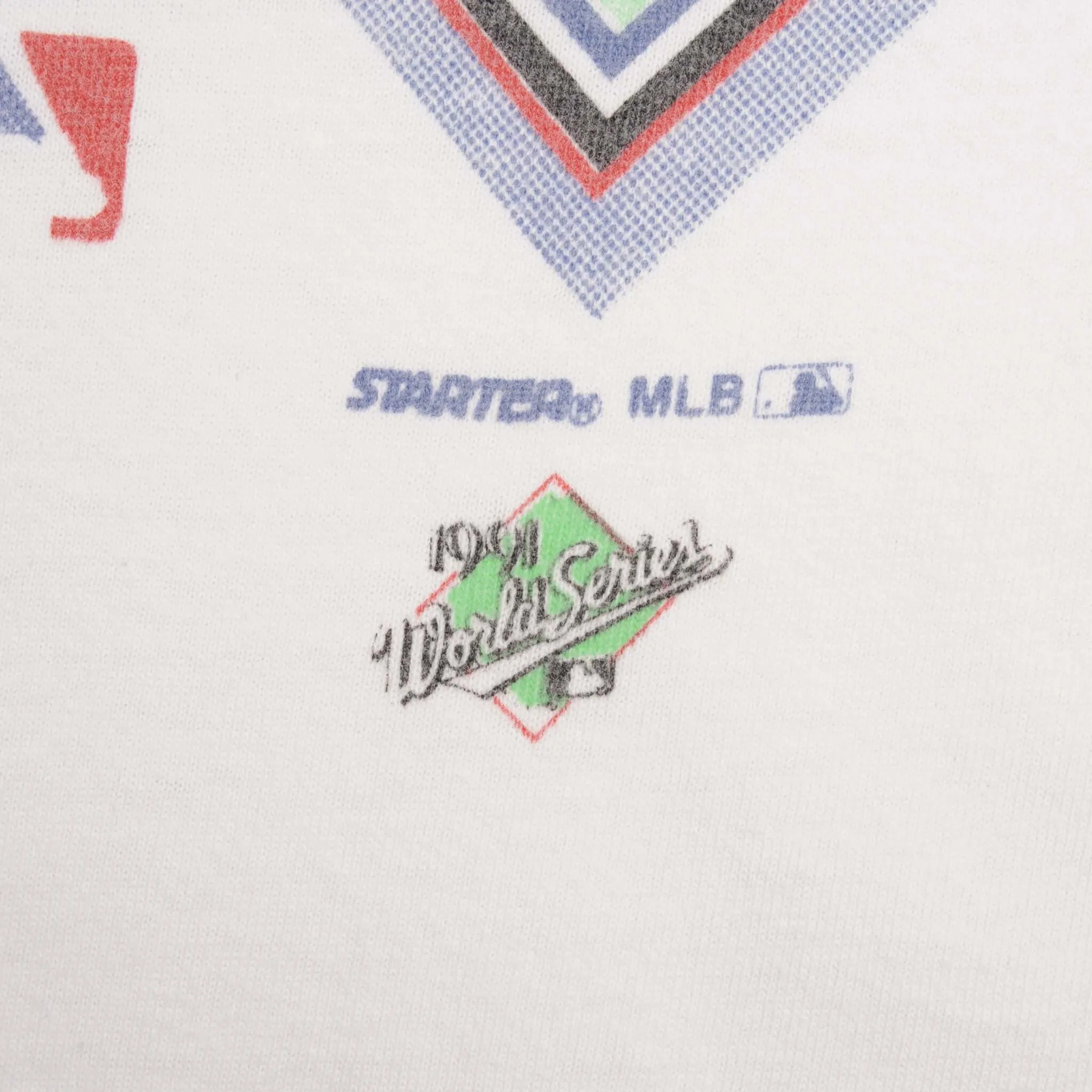 VINTAGE MLB ATLANTA BRAVES CHAMPIONS 1991 TEE SHIRT SIZE LARGE MADE IN USA