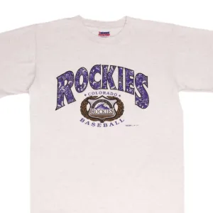 VINTAGE MLB COLORADO ROCKIES 1993 TEE SHIRT SIZE LARGE MADE IN USA