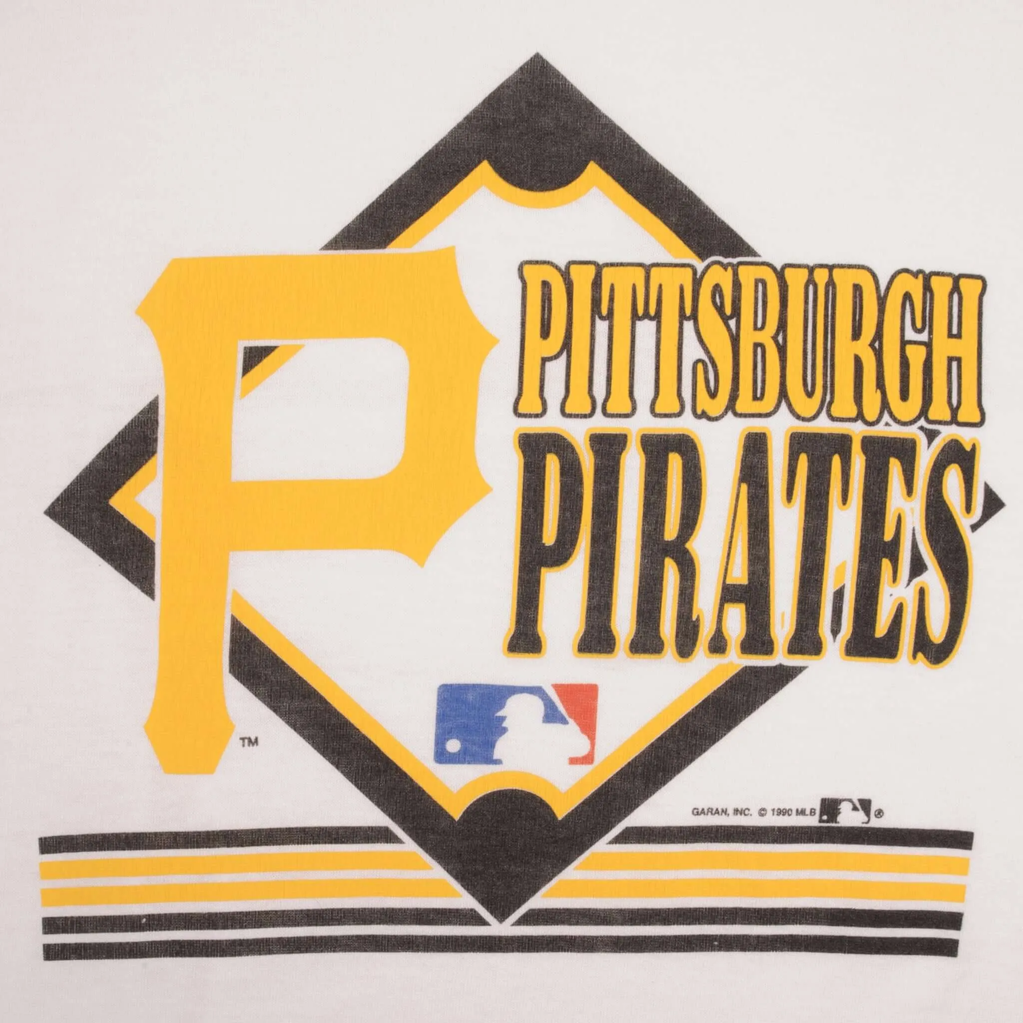 VINTAGE MLB PITTSBURGH PIRATES 1990 TEE SHIRT SIZE LARGE MADE IN USA